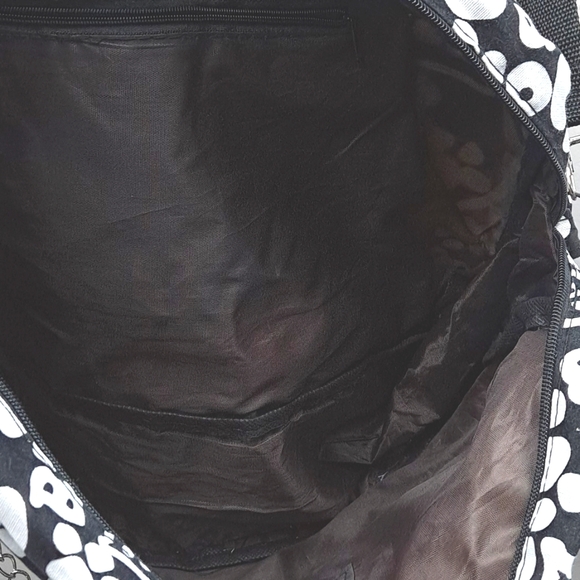 Monokuro Boo Shoulder Bag Stylish Black and White Tote Bag Medium Size - Picture 5 of 6